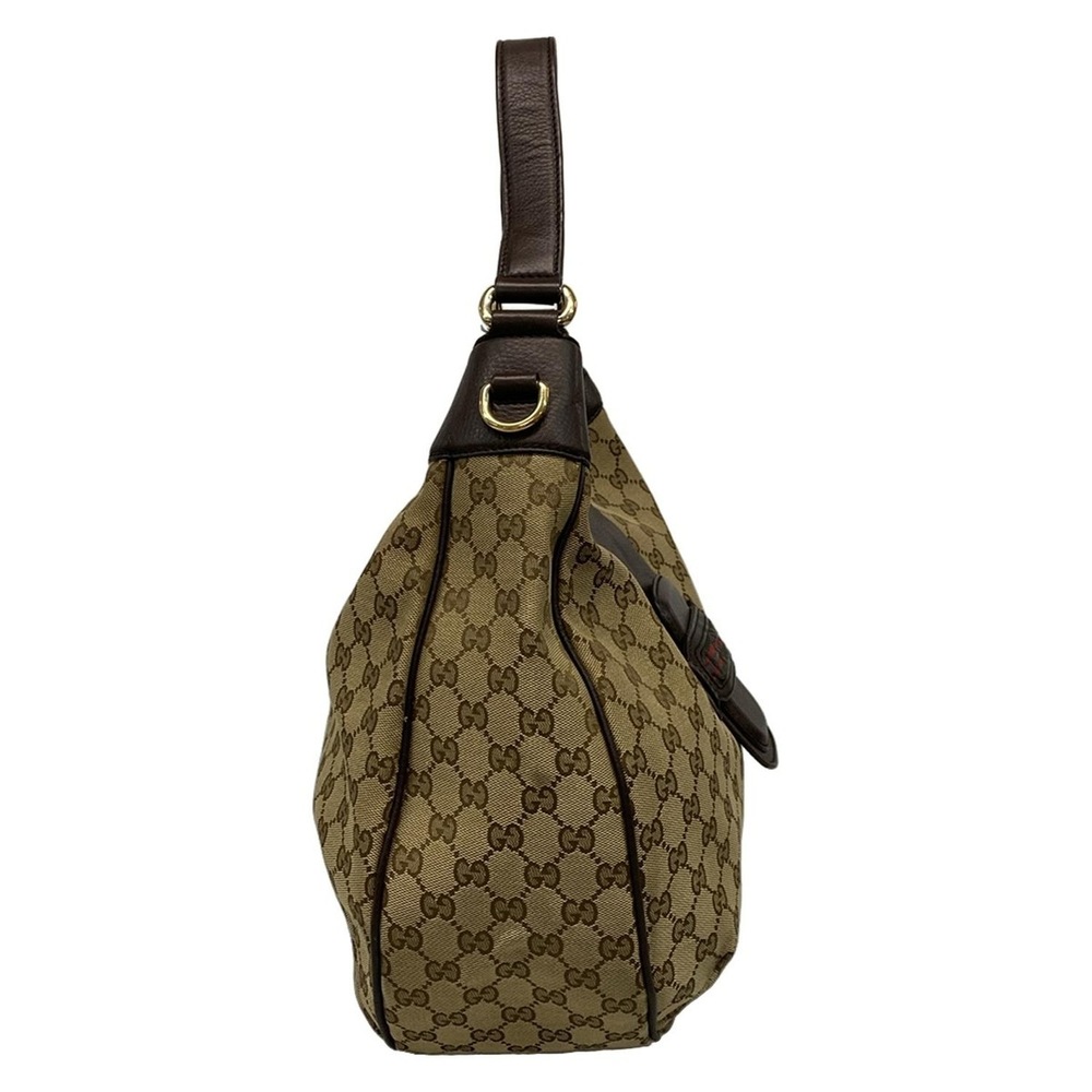 GUCCI GG Sherry shoulder bag beige dark brown multi leather - Picture 2 of 7